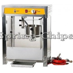 Prof. Comme. Popcorn Machine Accu 12V+Gas INOX S